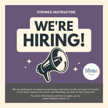 Join Our Team: Strings Instructor